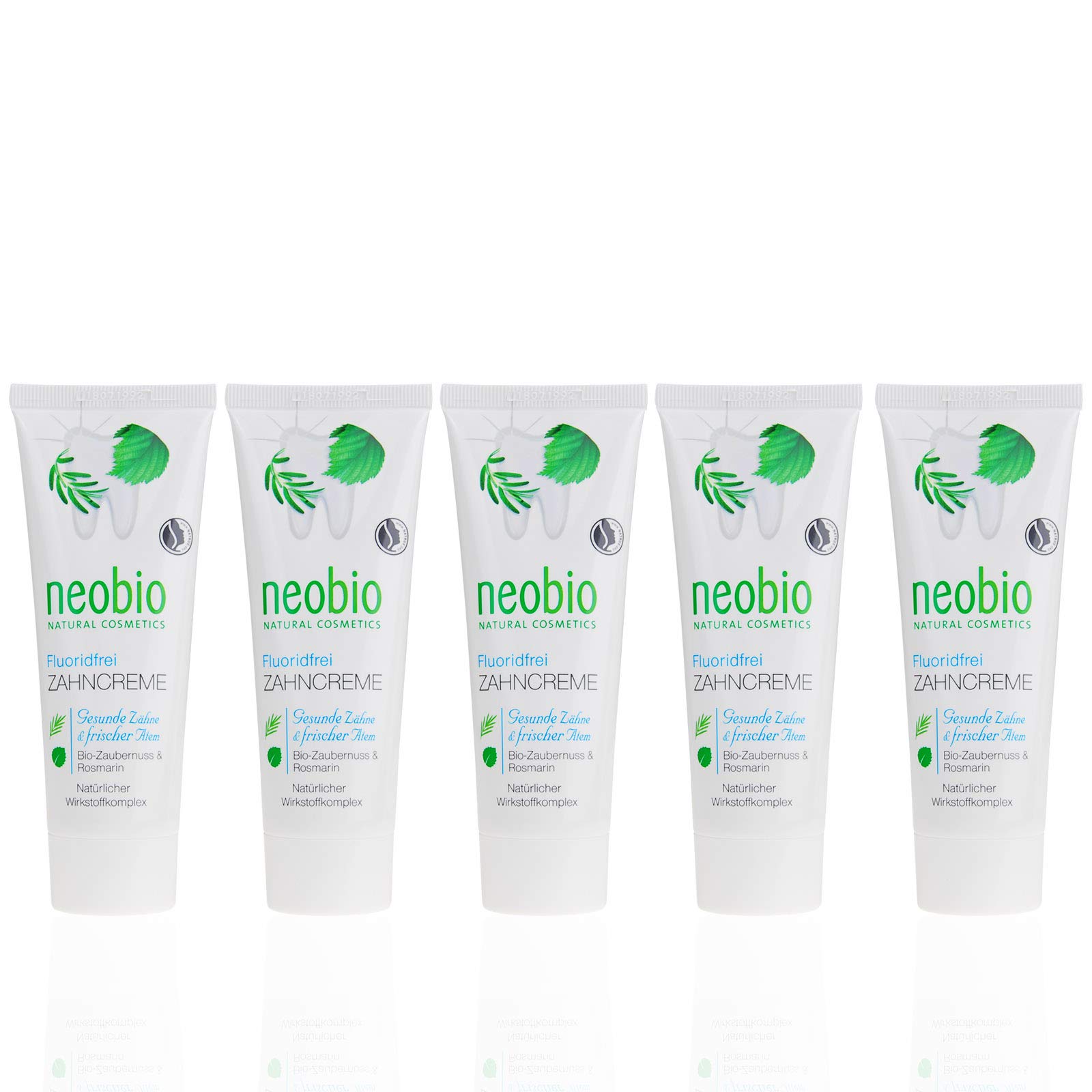 Buy NEOBIO Toothpaste without Fluoride (5 x 75 ml), Rosemary and Witch