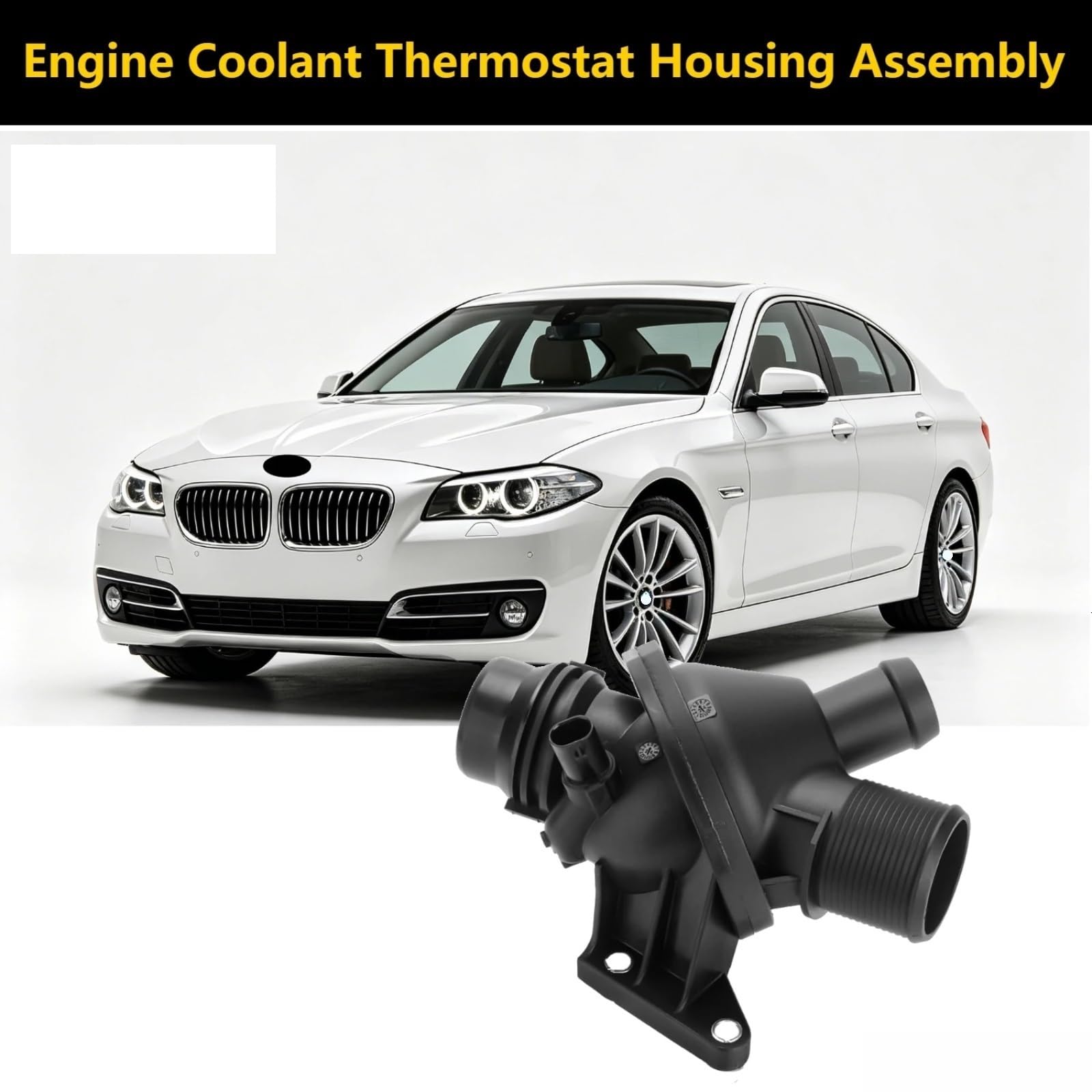 Voiture Thermostat Boîtier Kit Remplacement D'assemblage Boîtier Thermostat Liquide Refroidissement Moteur Ensemble D'unités 11538635689 Compatible Avec BMW Pour F22 F23 F32 2014-2016