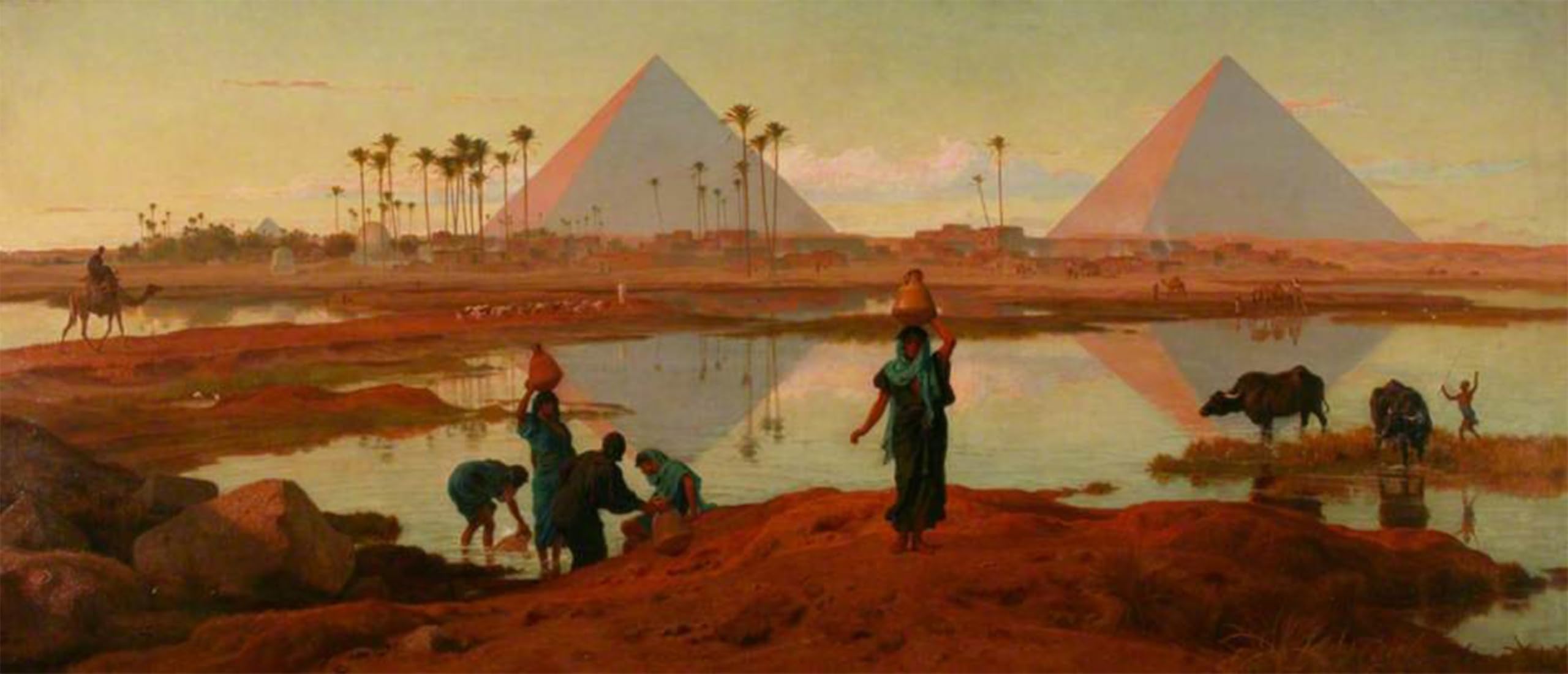 Artophiiu No Frame Vintage Wall Artwork Paintings Picture Artwork Poster The Water Of The Nile By Frederick Goodall Art Painting Picture For Home Decor 60X90cm