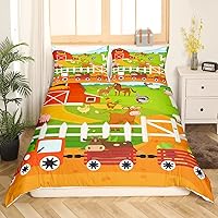 Vista 15 de Feelyou Funda de edredón para perro, tamaño matrimonial, funda de edredón de perro de dibujos animados lindos, juego de ropa de cama para cachorros