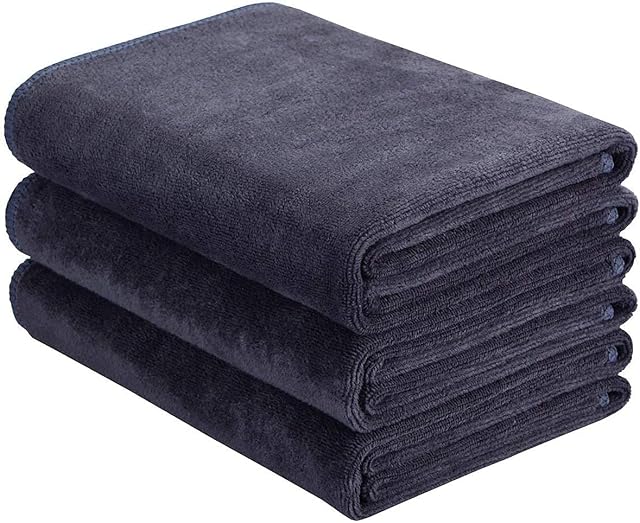 Gym Towels Microfibre Sports Towels Fast Drying Absorbent Workout Sweat Towels for Gym Fitness Yoga Camping Travel Hiking Beach for Men and Women 3-Pack 40cm X80cm