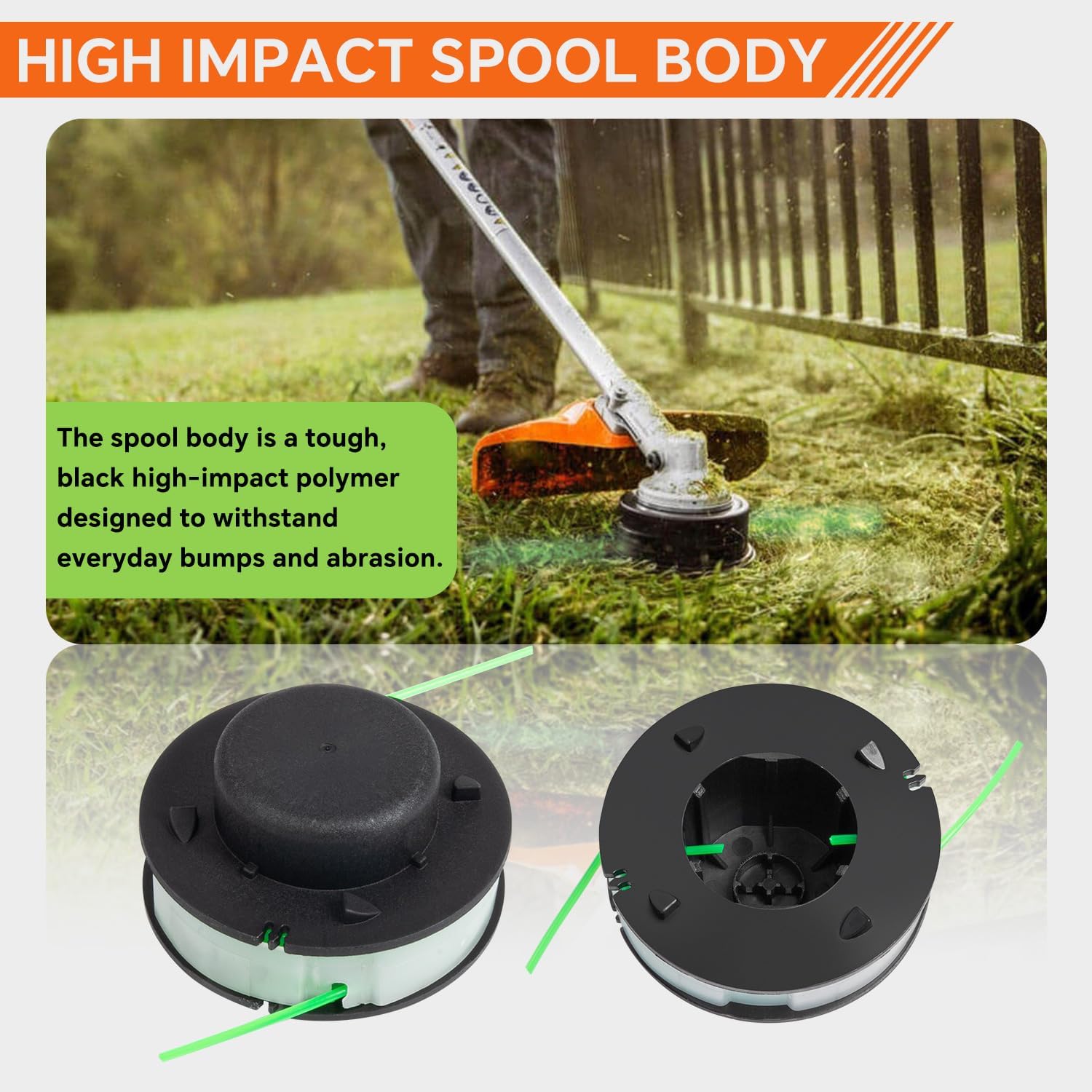 Trimmer Head Spool Line Replace 4008 710 4302 Compatible with Stihl Autocut 2-2 Fsa 56 Weed Eater String Head 6pack