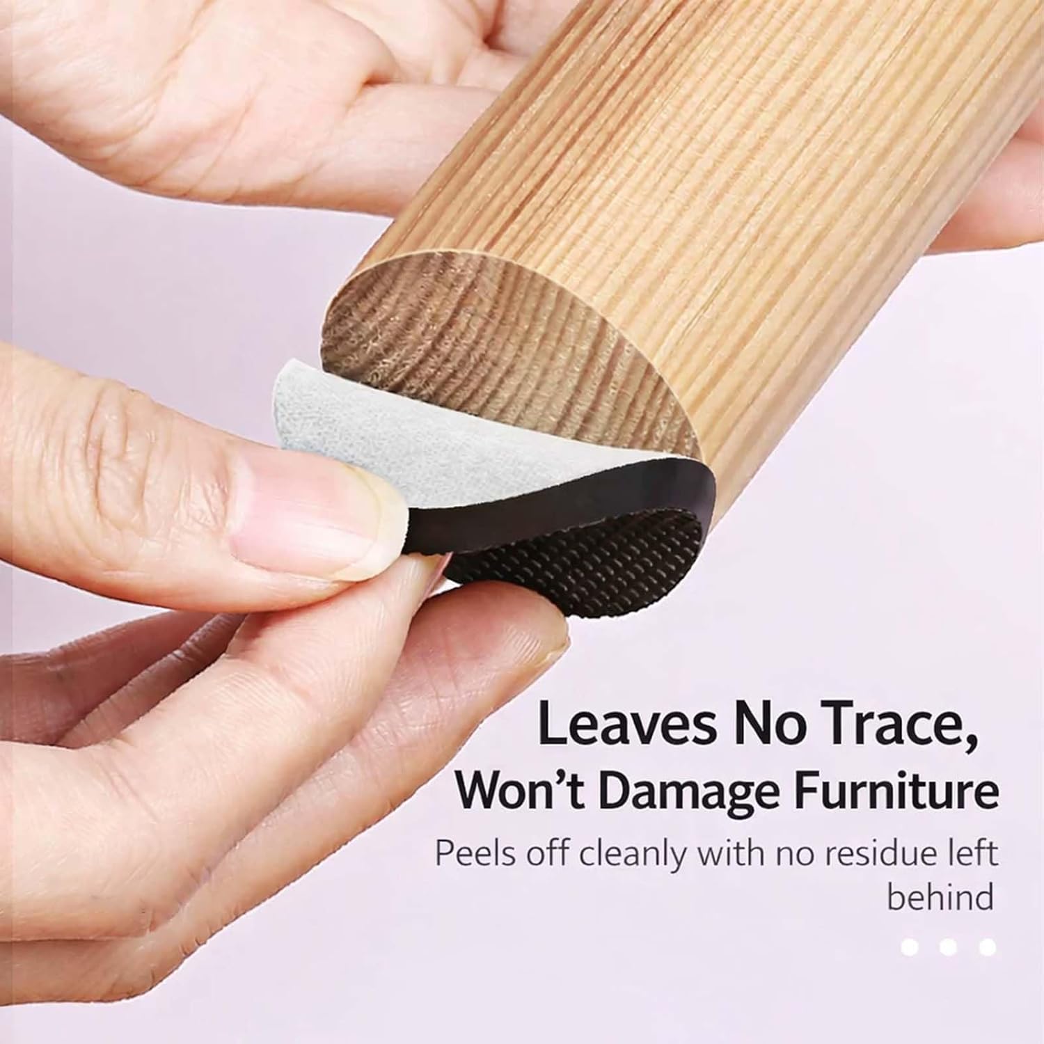 Pack of 40 Self-Adhesive Non-Slip Pads, High Density EVA Non-Slip Pads, for Furniture, Chairs and Appliances on All Floors, Black