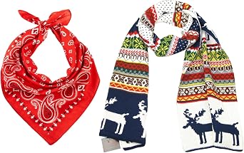 Bundle For Men and Women - Versatile Bandana Scarf - The Winter Fairisle Scarf