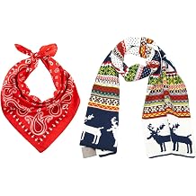 LOVARZI Bundle For Men and Women - Versatile Bandana Scarf - The Winter Fairisle Scarf