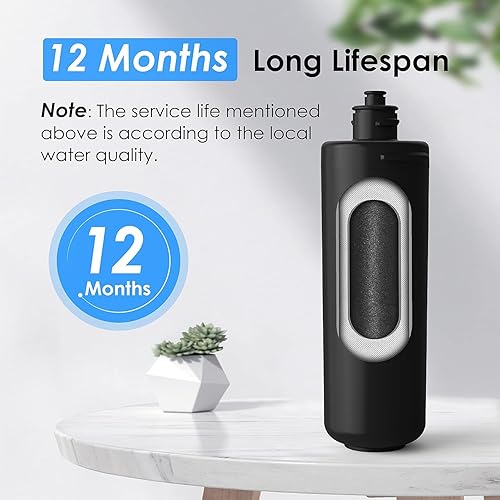 Miniatura 5 de Waterdrop WD-10CM debajo del filtro de agua del fregadero, reemplazo TSB-CM sistema de filtro de agua debajo del fregadero de 3 etapas