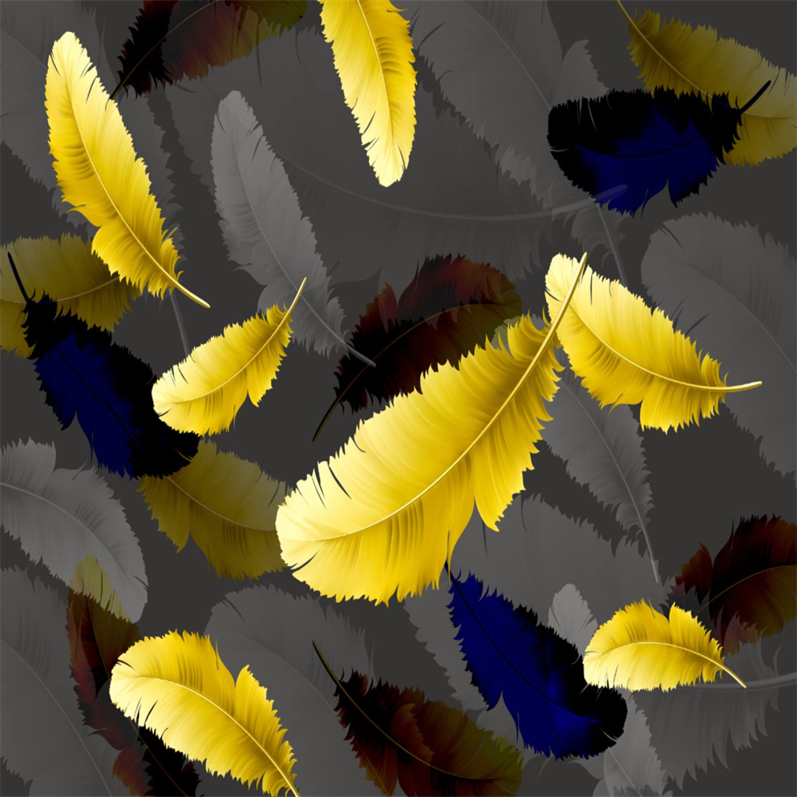 Tapis de sol jaune avec plumes pour une ambiance balcon chaleureuse et salon cozy