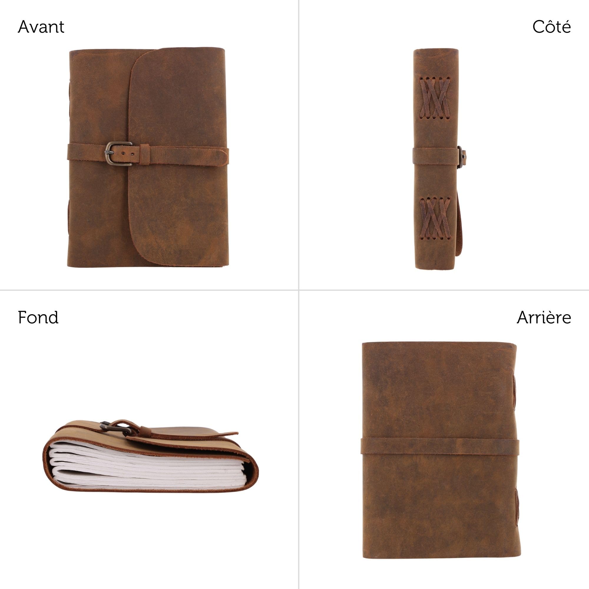 Gusti taccuino in pelle – Gea taccuino diario vintage marrone pelle