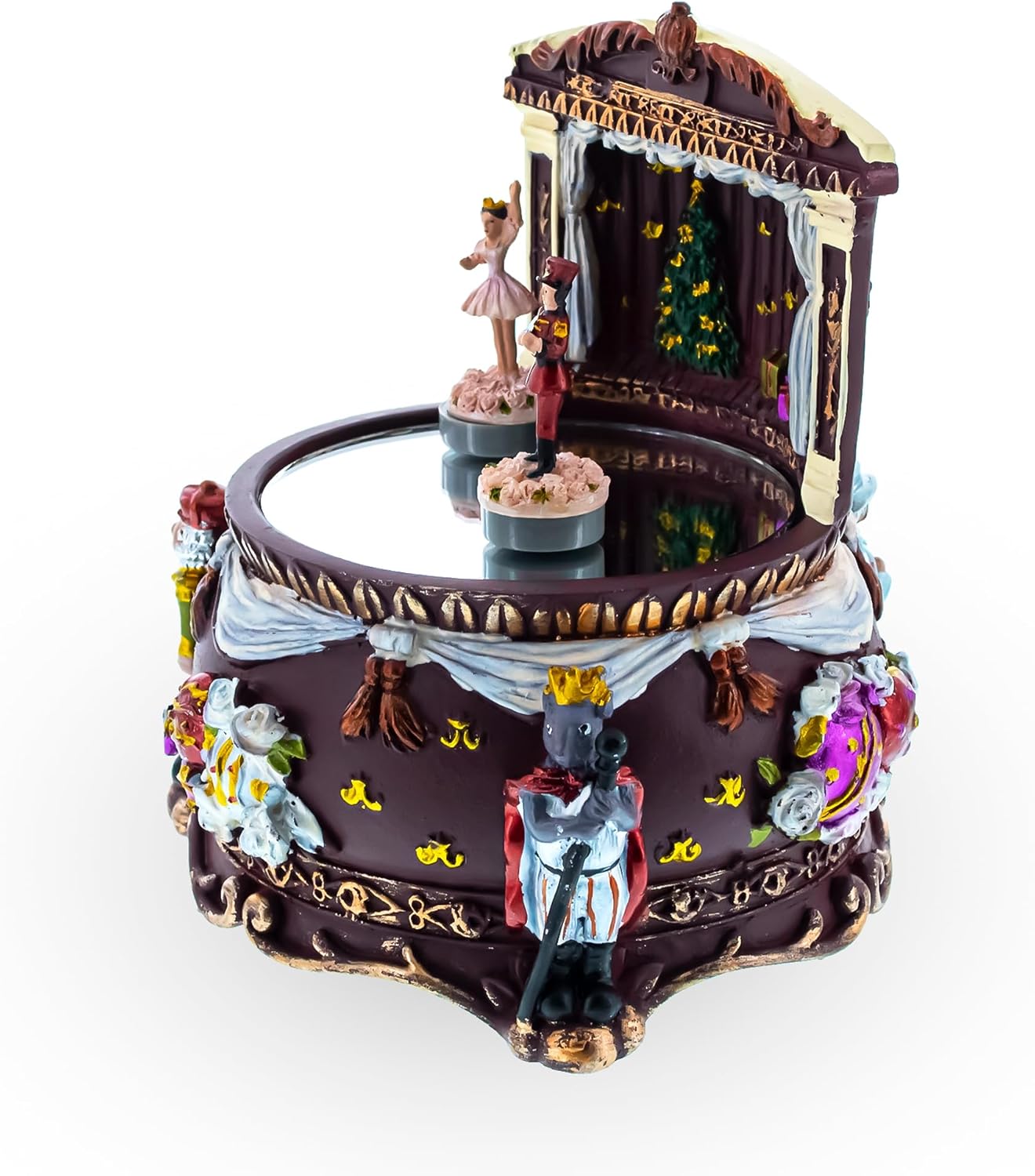 BestPysanky Nutcracker Dance with Ballerina Wind-Up Musical Figurine