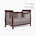 Lit convertible Dream On Me Violet 7 en 1 en espresso, certifié Greenguard Gold