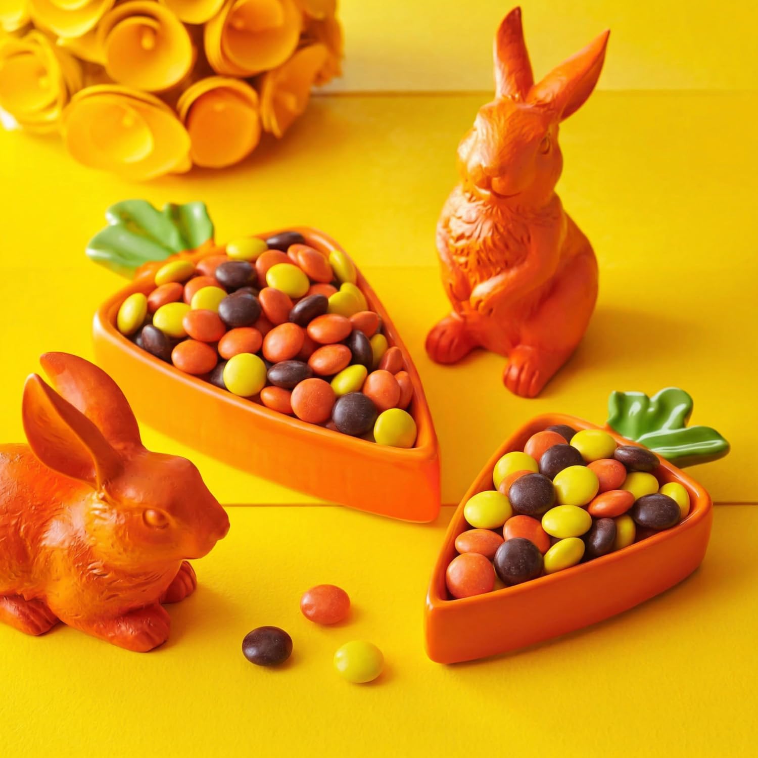 Peanut Butter Chocolate Candy Pieces Bulk 3 Pound Bag – Colorful Candy Coated Peanut Butter Bites - Easter Candy for Egg Hunts, Candy Bowls, Basket Stuffers, Baking & Dessert Toppings