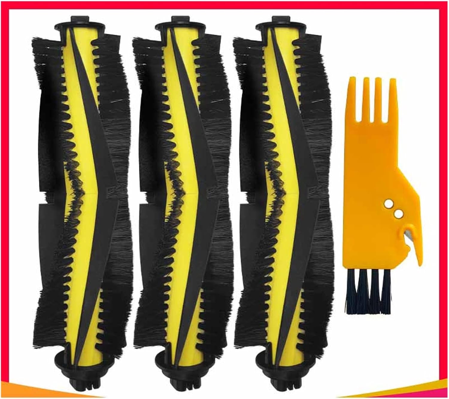Artemisia Replacement of Main Roller Brush Compatible with Ch-uwi ILife V7 / V7s / V7s Plus / V7s Pro Robot Robotic Vacuum Cleaner Parts (Color : 3 PCS)