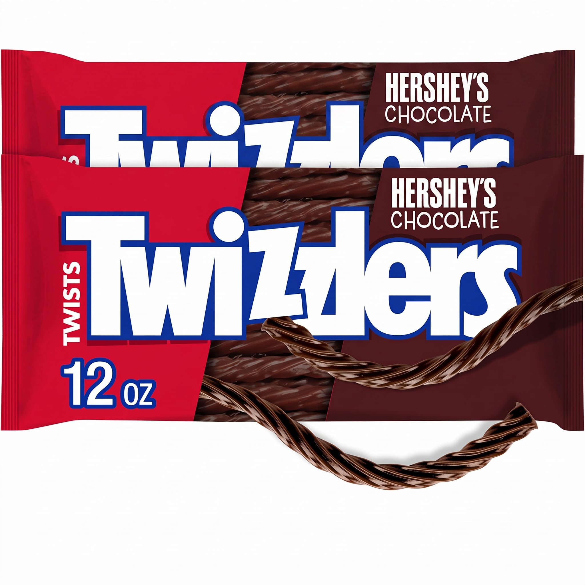 Twizzlers Twists, Chocolate Flavor (12-Ounce Bag) (Pack of 2)