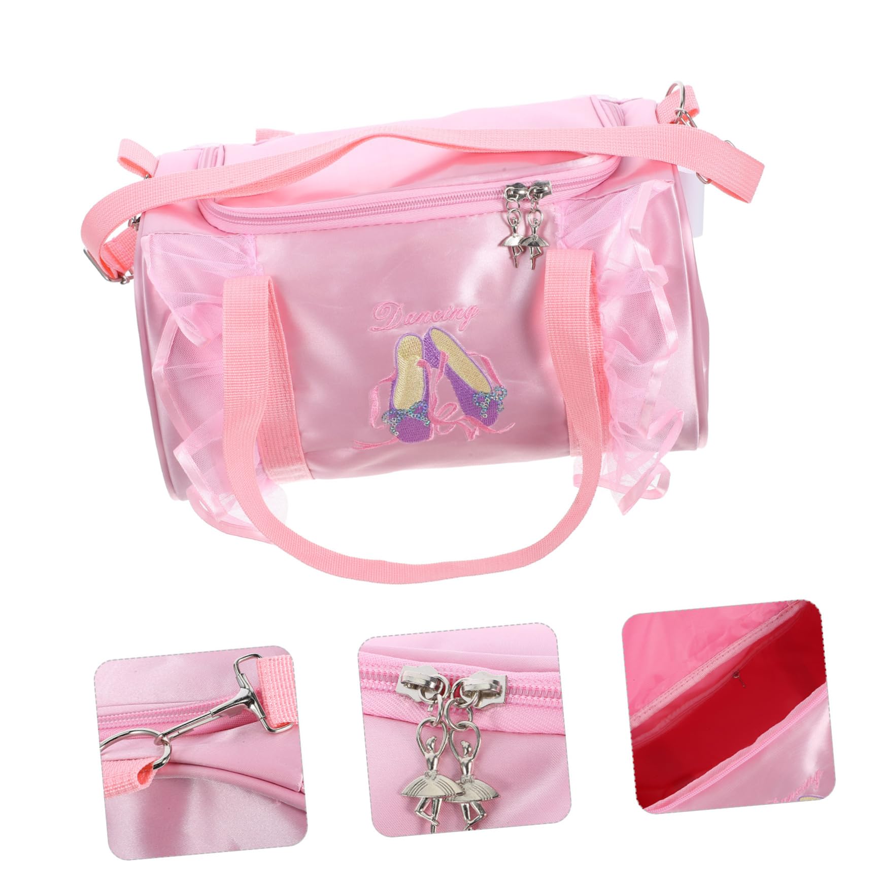 SOIMISS Lot De 4 Trousses De Maquillage en Satin Et Dentelle pour Filles pour La Danse La Gymnastique