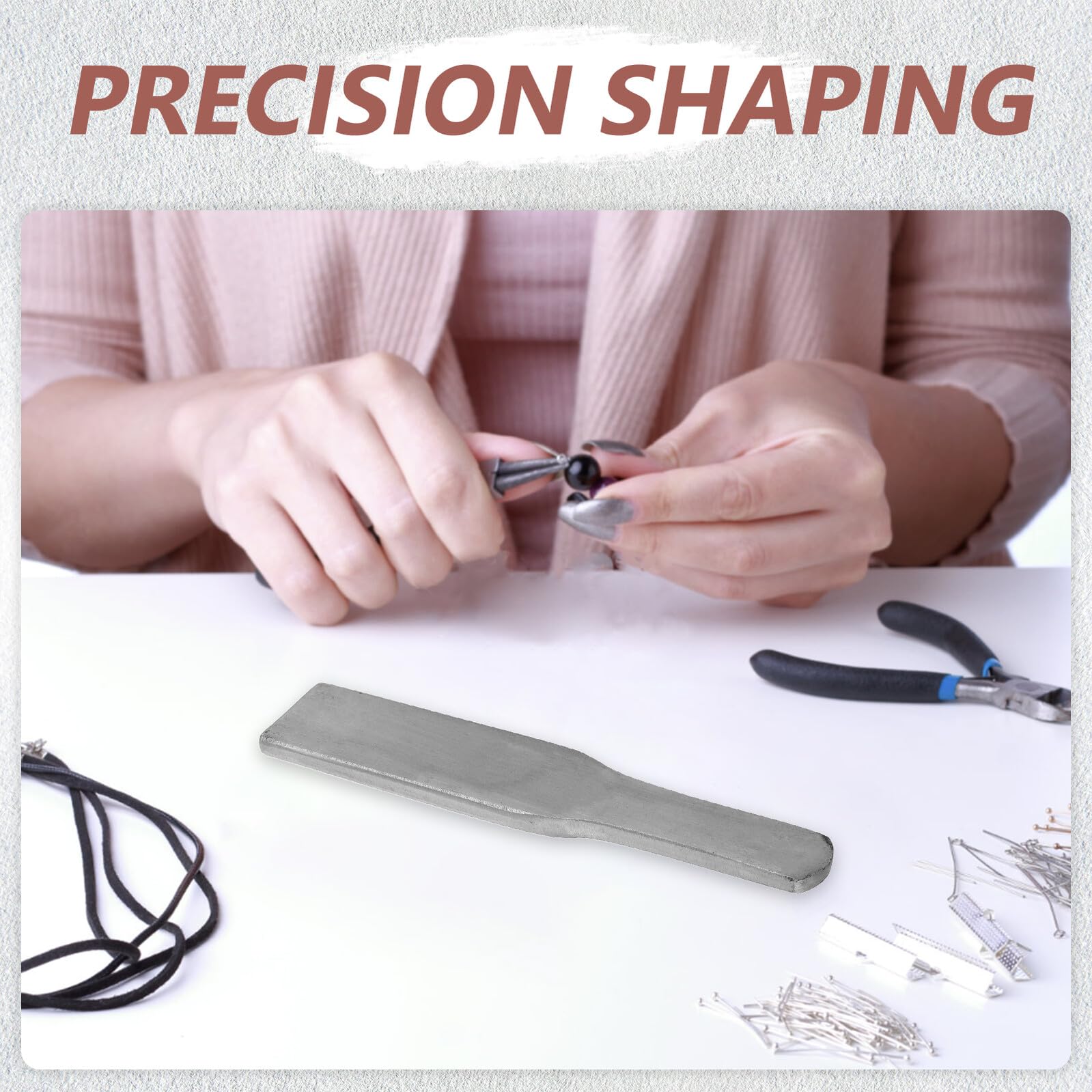 Martello per Gioielli in Ferro Argento per Principianti e Esperti | Shaping Hammer per Lavorazione dei Metalli, Uso Preciso in Home Studios e Workshop, Design Professionale Versatile