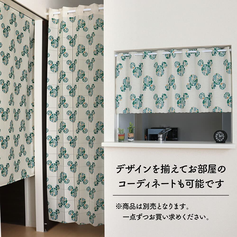 Amazon｜Disney ディズニー カフェカーテン 小窓 ミッキー GOLDEN days