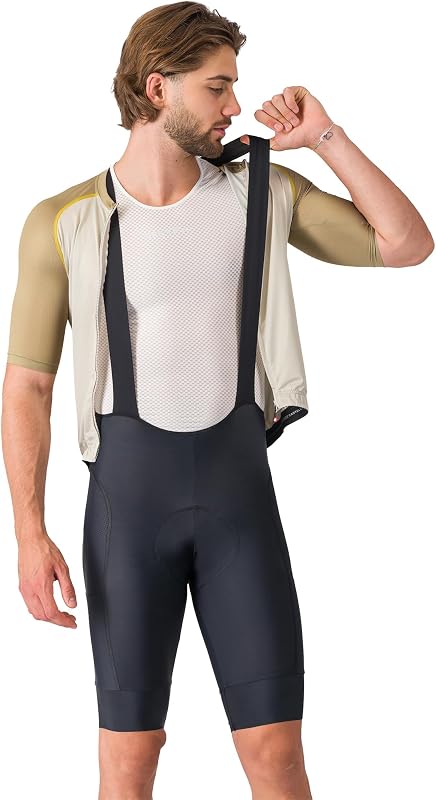 CASTELLI Men’s Unlimited 2 Cargo Bibshort, Performance Gravel & Road Cycling Bibshorts, Comfort Seat Pad & Storage Pockets