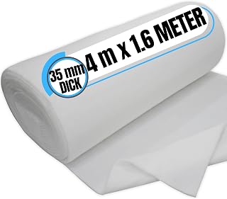 Filterrolle 6,4qm - 4m x 160cm 35mm dick Filtermatte zuschneidbar | Filtervlies waschbar - Luftfiltermatte Filter Universal Luftfilter Abluftfilter Staubsaugerfilter Wieververwendbar