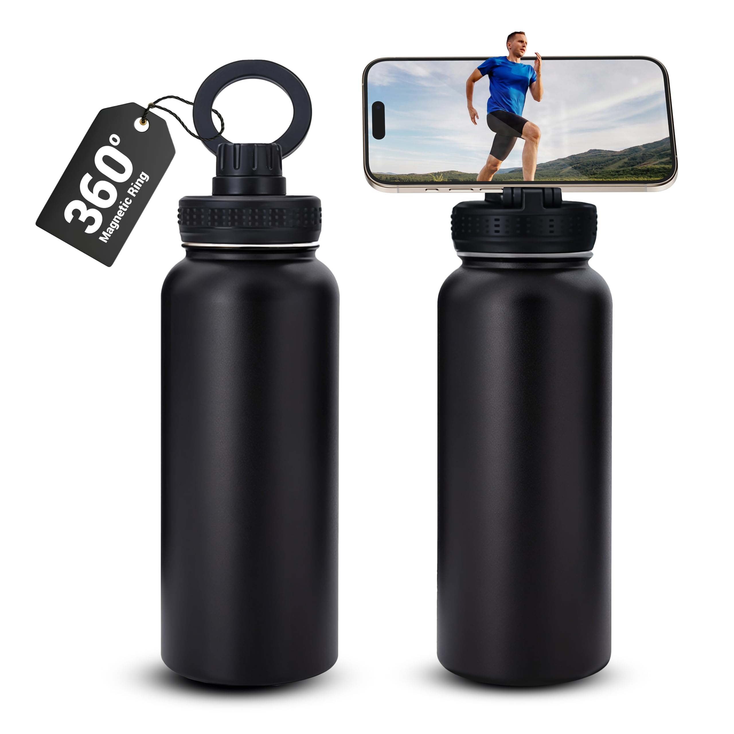 32oz Stainless Steel Water Bottle Compatible with Magsafe thumbnail 2