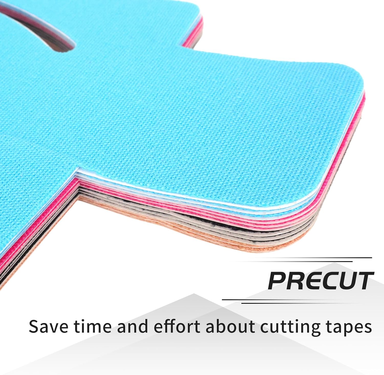 12 Pcs Precut Kinesiology Tape for Knees, Waterproof Athletic Tape for Knee Pain Relief Pre Cut, Original Cotton Sports Tape, Durable Long-Lasting Support Knee Tape - Image 8