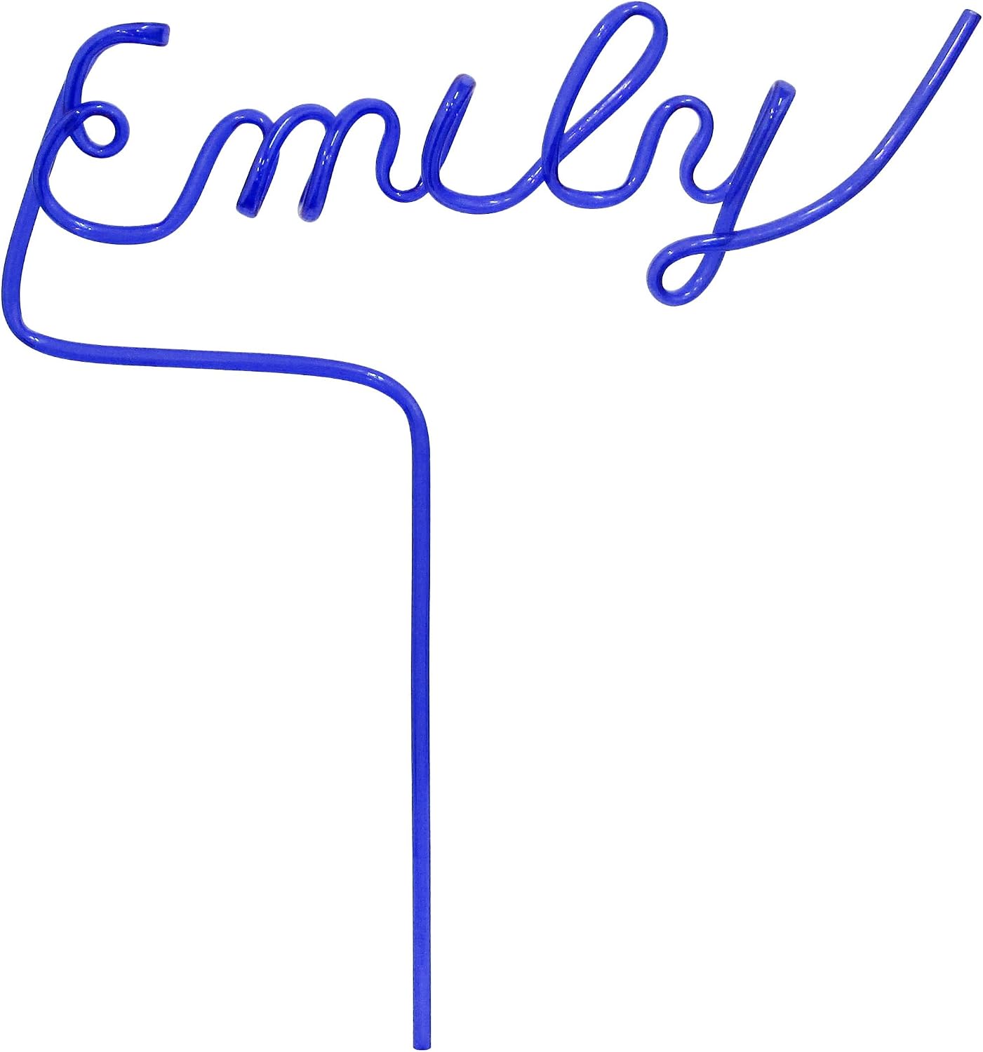 Custom Namesake Straw (Nave Blue) Up to 8 Letters - Any Word - Personalized Gift (Reusable & Recyclable) - Name Straws