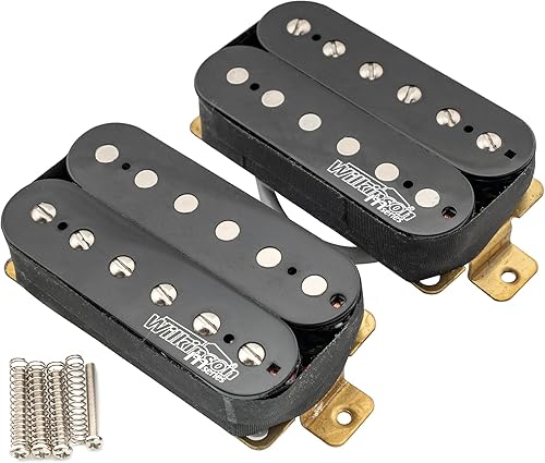Miniatura 6 de Wilkinson WOHHB - Juego de pastillas de cerámica para guitarra eléctrica, estilo abierto, estilo Humbucker, pastillas, puente de cuello, para