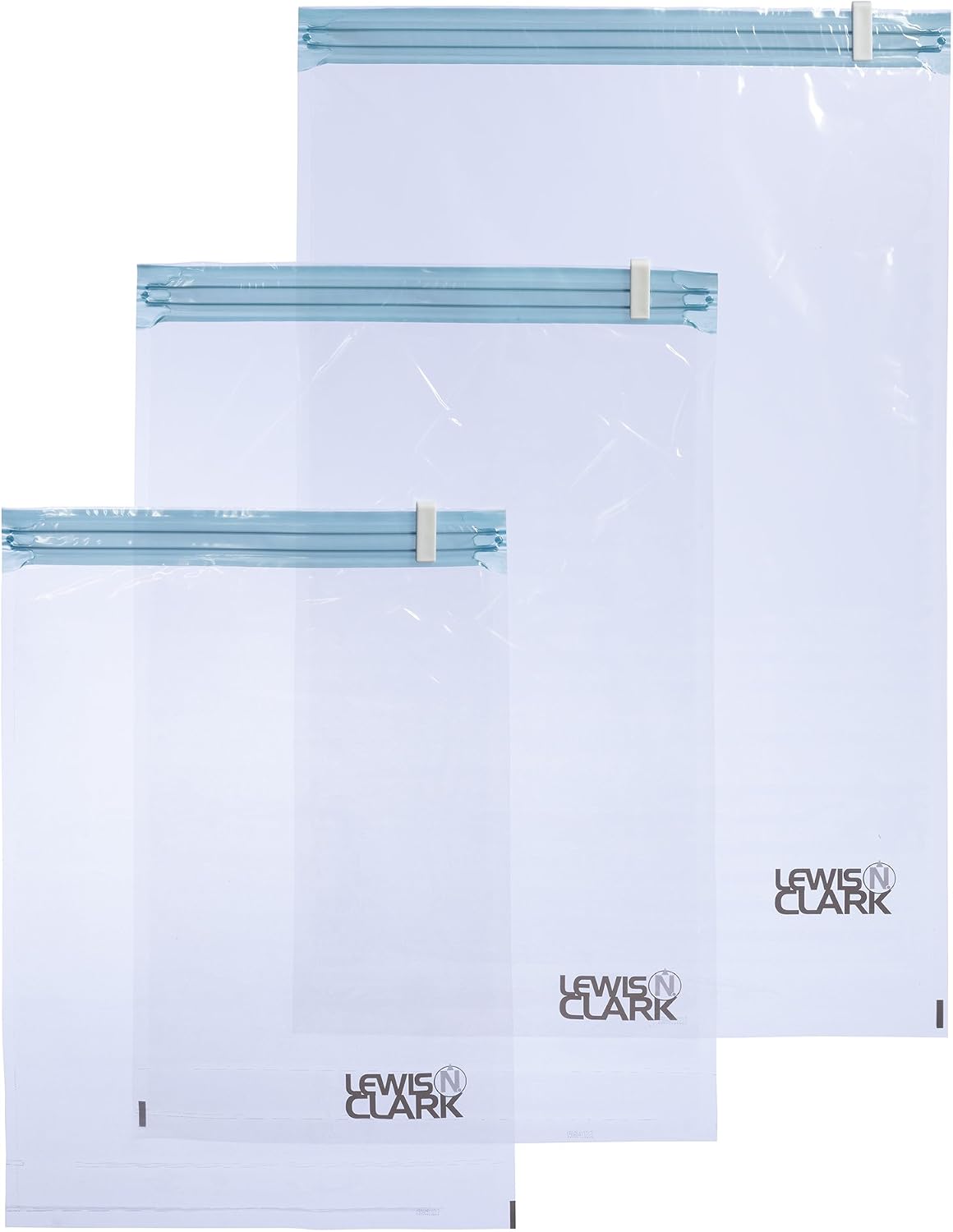 Lewis N. Clark Compression Packers 3 Piece Set, Clear