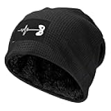 Video Game Heartbeat Knit Hat for Unisex Adult, Warm Winter Skull Cap, Slouchy Beanie