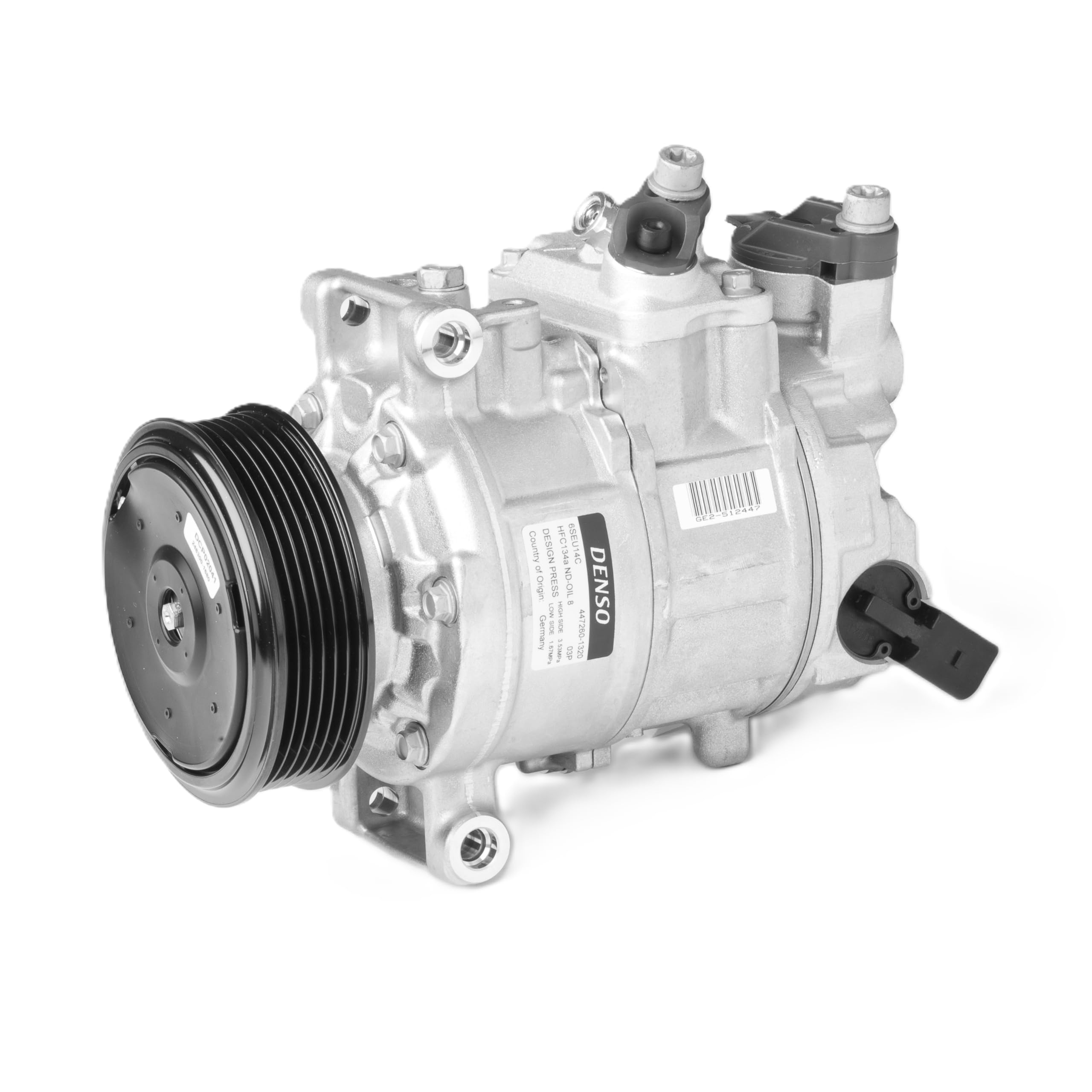 DENSO Klimakompressor (Teilenummer DCP02041) für die Fahrzeugklimatisierung – OE-Qualität, passgenauer Ersatz, zuverlässige Leistung, effiziente Kühlung, geringe Motorlast