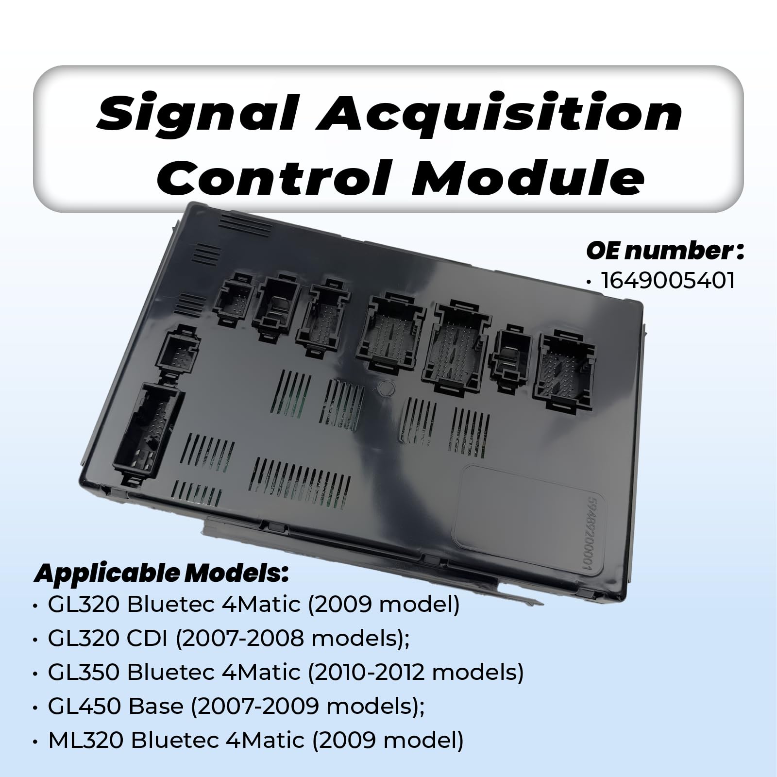 SAM Module Commande Signalisation Unité Commande avec Module Suivi Remorque Remplacement pour GL320 GL350 GL450 ML320 ML350 ML63 R350 1649005401
