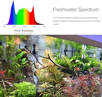 AquaIllumination AI Prime 16 Freshwater Planted Aquarium LED Light - Superior Plant Growth, App Control, Low Energy Efficient - White