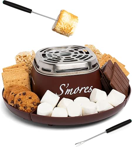 Nostalgia Tabletop Indoor Electric S'mores Maker - Smores Kit With