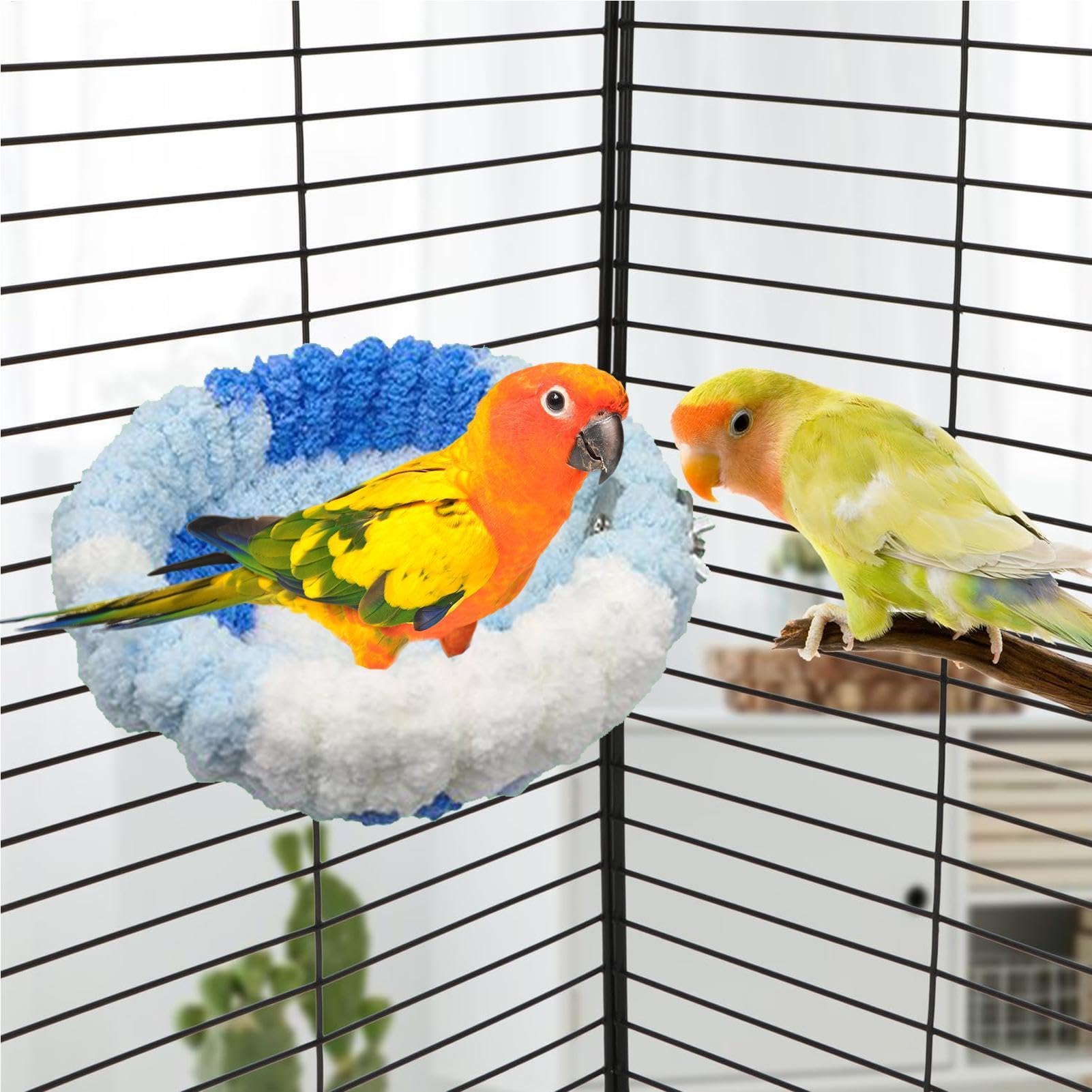Lit pour perruches | Nid pour perruches, calopsittes, conures, inséparables, canaris, pinsons, canaris