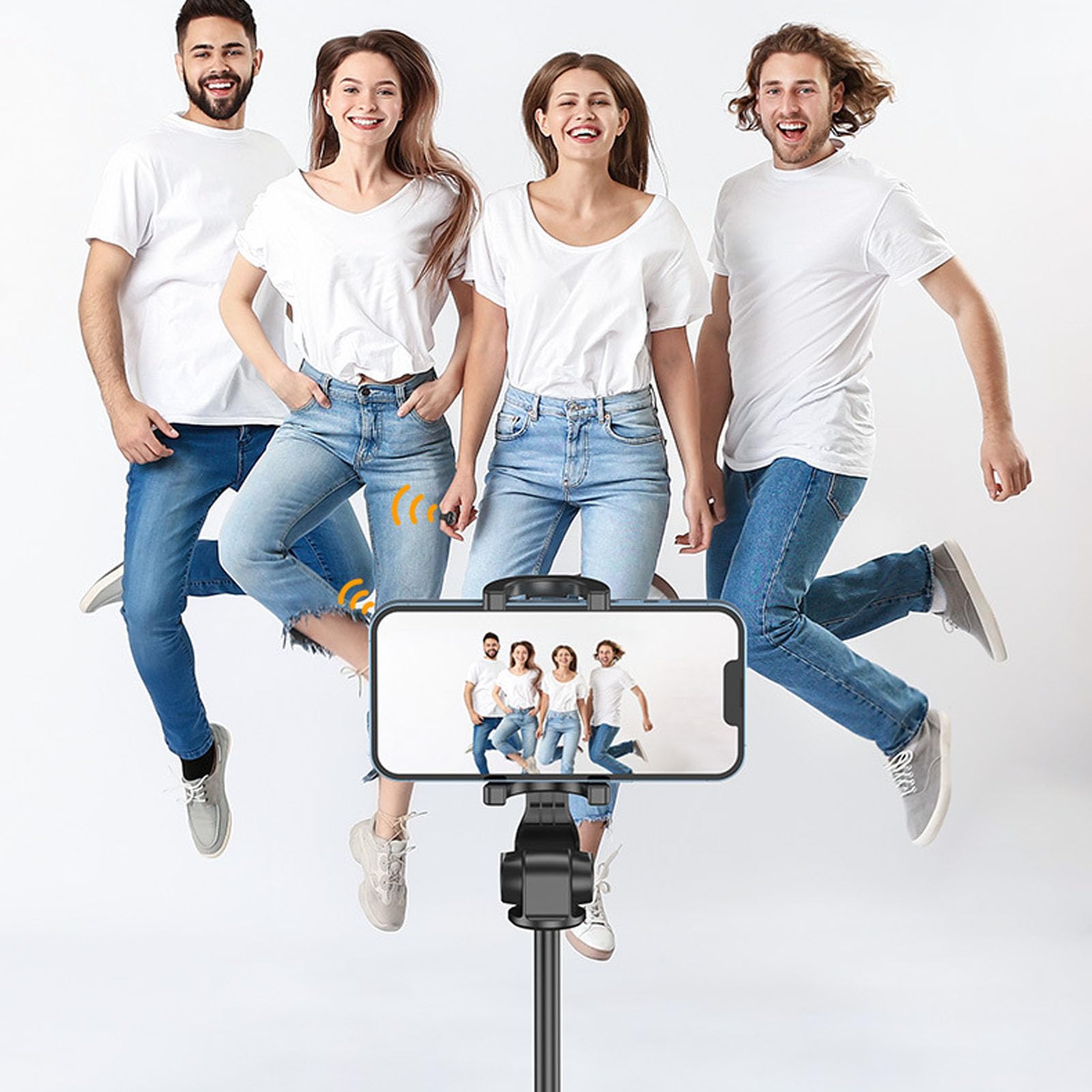 Tiktok Scrolling Ring, Bluetooth TikTok Smart Scrolling Ring with Charging Cable, Camera Video Recording Remote Mini Page Turner for iOS for Android