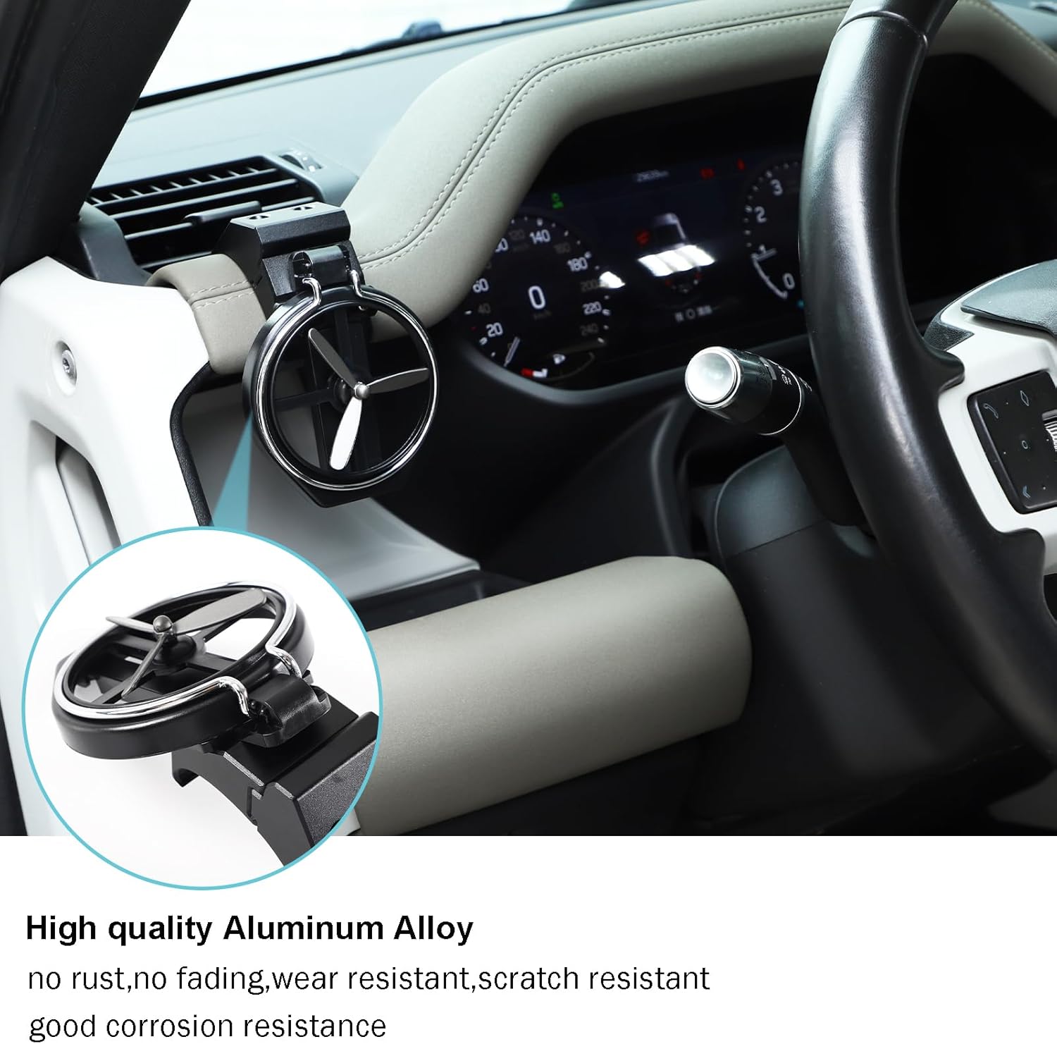 Car Cup Holder, Dashboard Vents Water Cup Holder Compatible with Land Rover Defender 90 110 130 2020 2021 2022 2023 Foldable Drink Holder