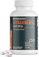 Vista 1 de Bronson Vitamina B12 1000mcg Fórmula una vez al día sin OMG, 250 tabletas vegetarianas