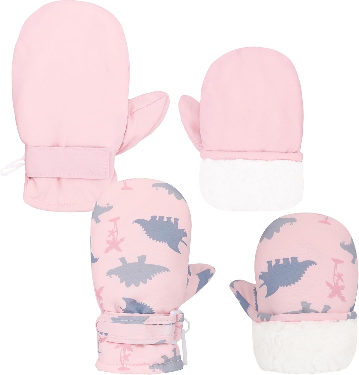 Sea Zaela Baby Toddler Winter Snow Gloves Waterproof Mittens Fleece Lined Infant Baby Boys Girls Winter Warm Gloves 0-4 T