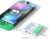 Vista 5 de Versión actualizada 2021 Base de carga para Nintendo Switch estación de carga portátil Runpower estación de carga plegable para TV con 4K HDMI USB