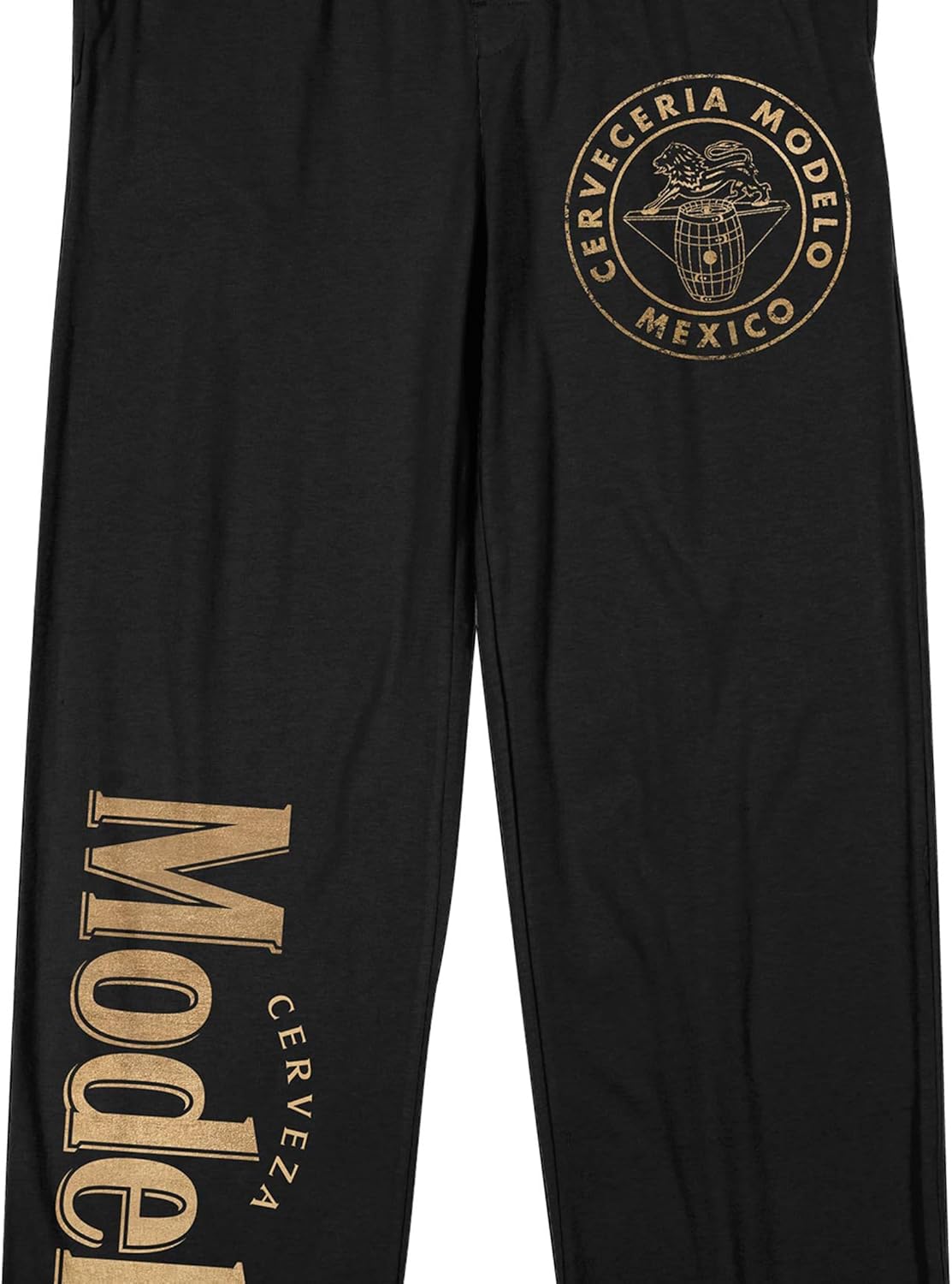 Bioworld Modelo Cerveceria Stamp Men's Black Sleep Pajama Pants - Image 2