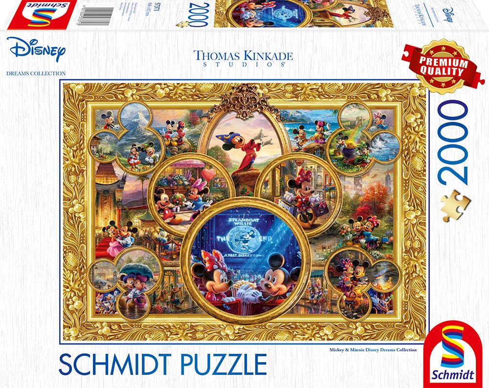 Amazon.com: Schmidt Spiele 57371 Thomas Kinkade, Disney