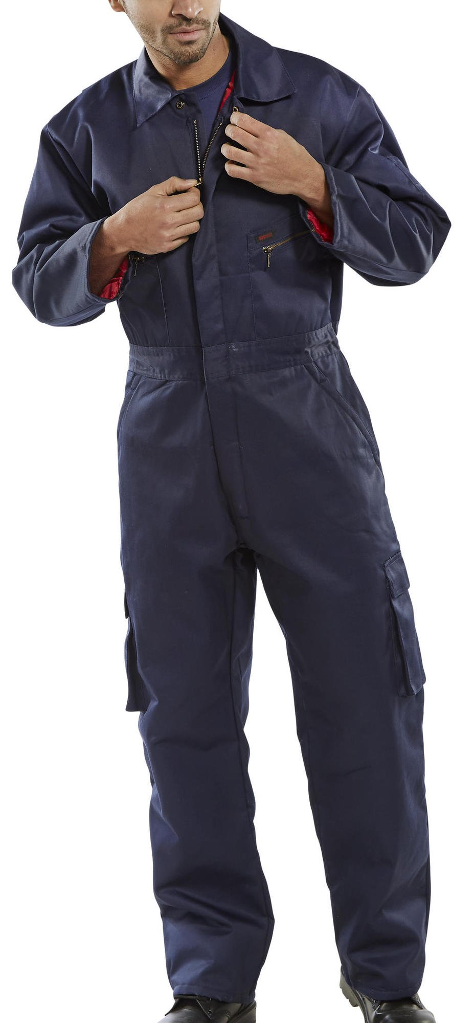 Boilersuit bleu marine CLICK 36 aux finitions MATÉRIQUÉ