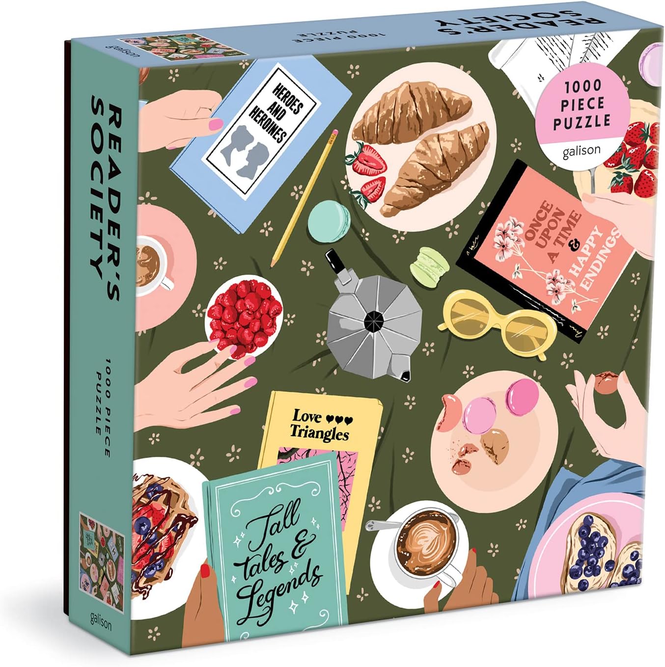 Reader's Society 1000 Piece Puzzle in Square Box