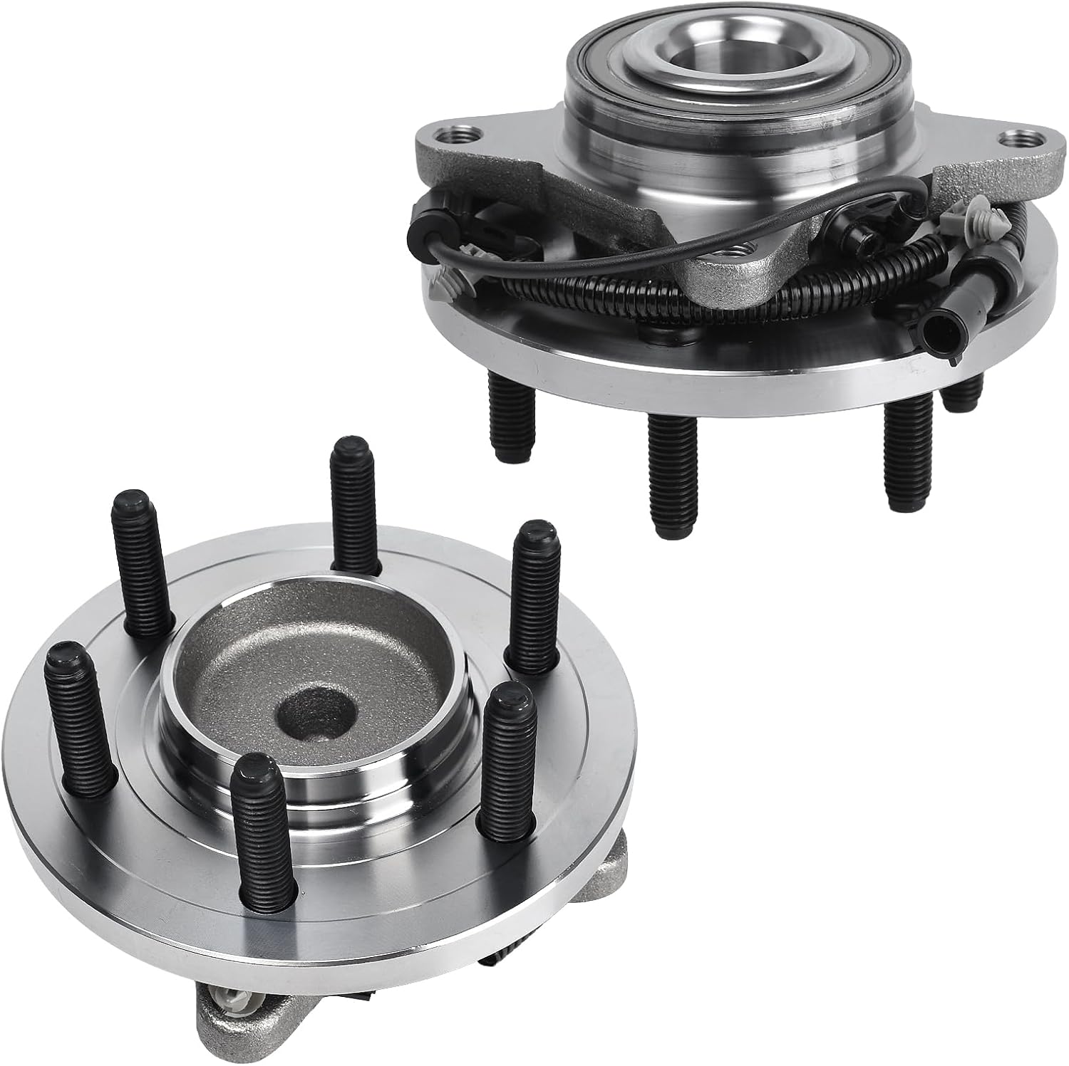 Autoround 515117 RWD Front Wheel Bearing and Hub Assembly Compatible with 2009-2010 Ford F-150, 6 Lug w/ABS, Set of 2