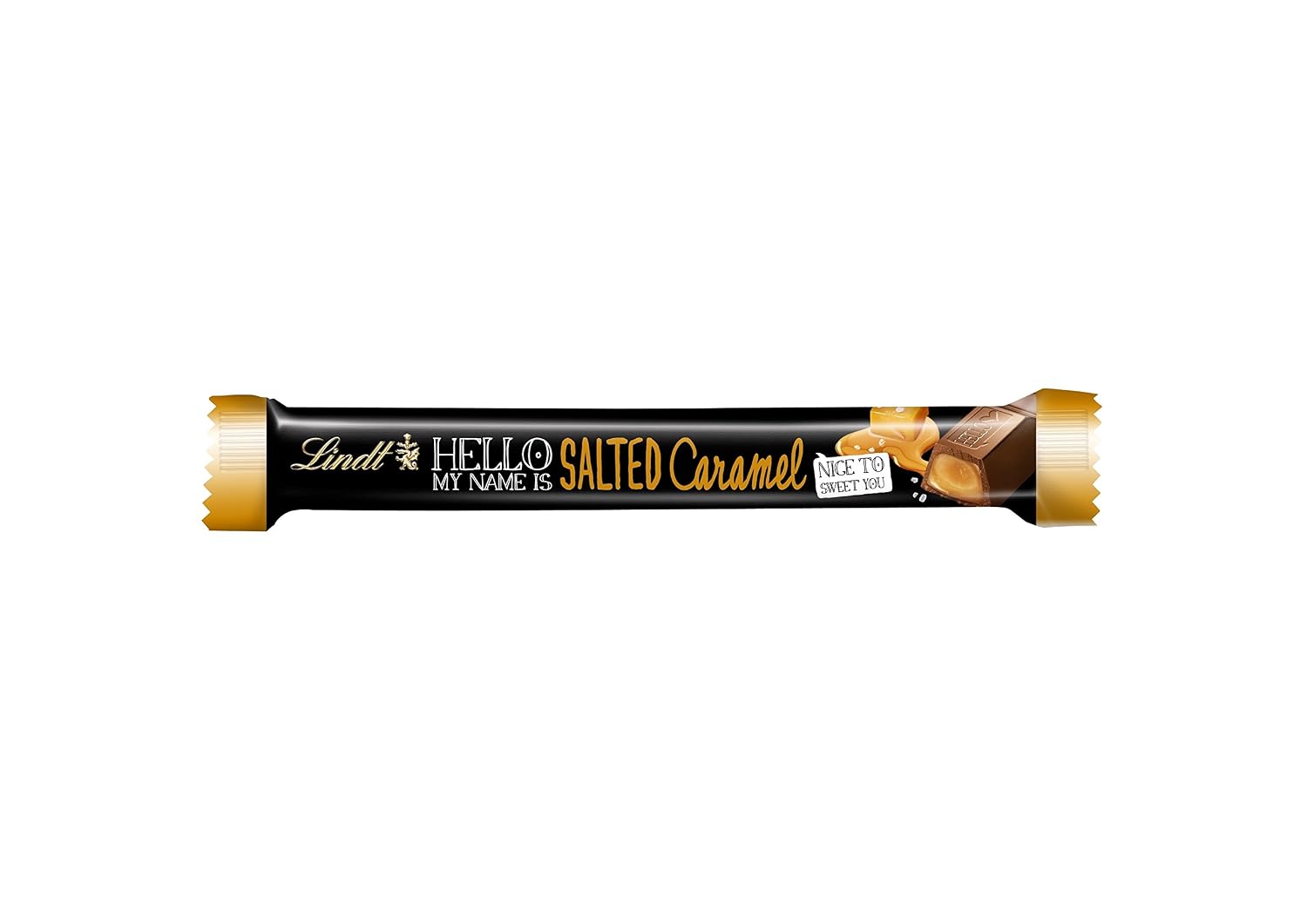 Lindt HELLO Chocolate Stick, Salted Caramel, 1.4 Ounce (Pack of 24)