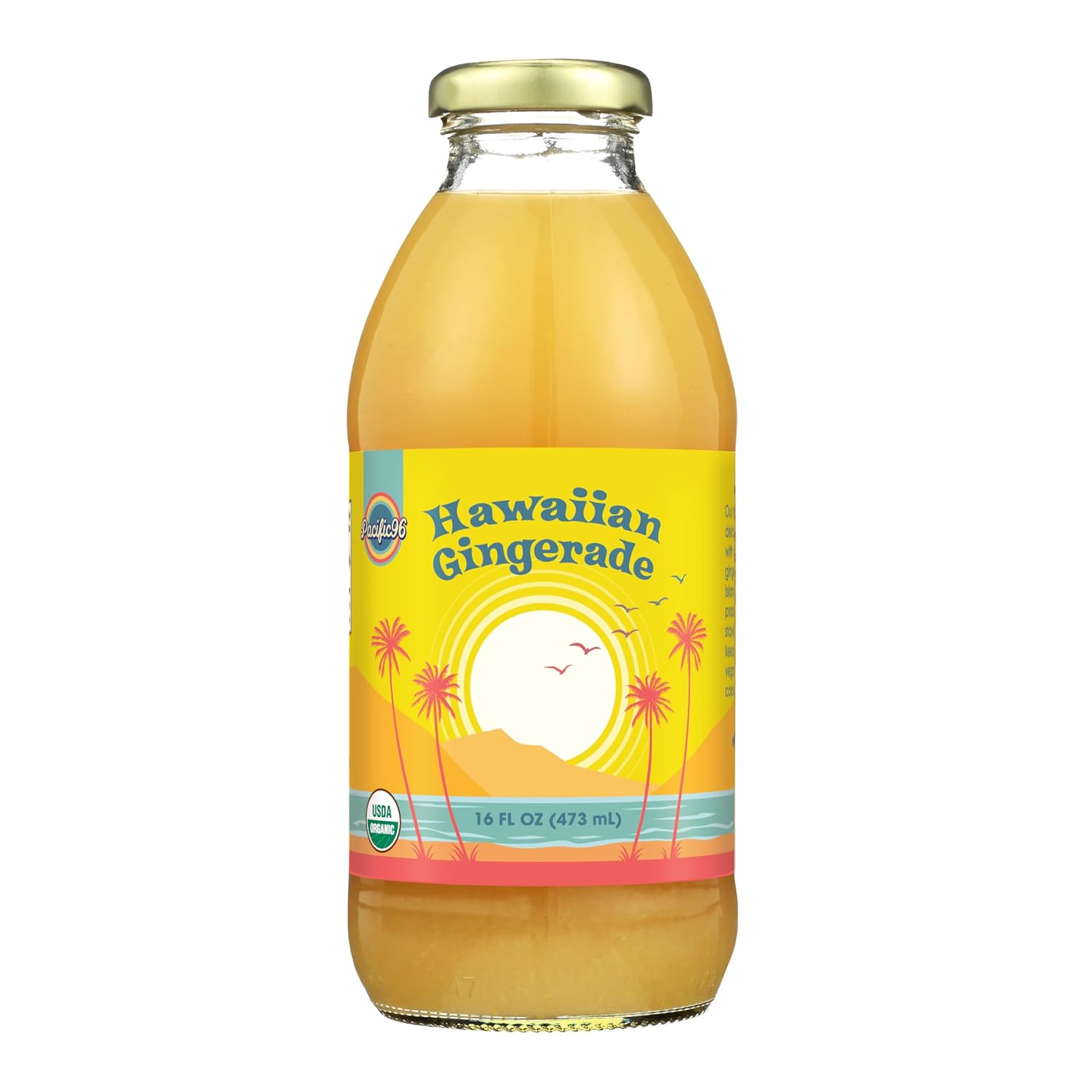 Pacific96 Organic Hawaiian Gingerade 16oz (10 Pack)