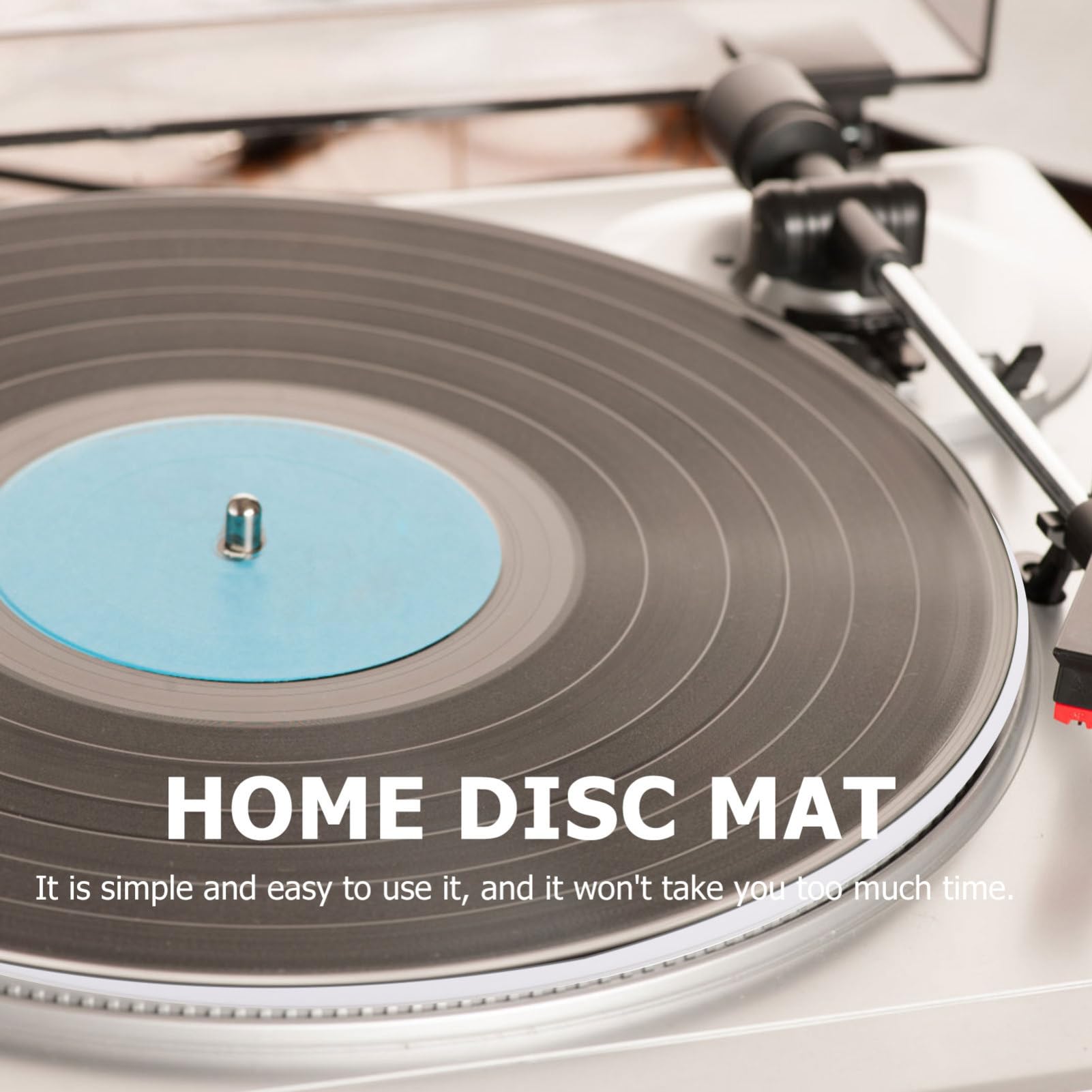 HOMSFOU 1pezzi Per Acrilico Mat Per Turntable e La Del Design e Compatibile Vinyl Player