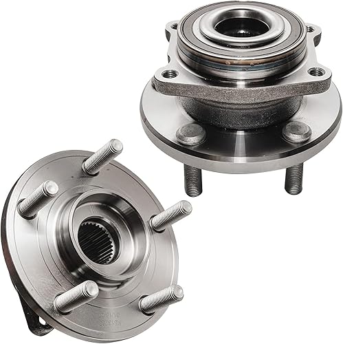 Miniatura 590 de Detroit Axle - Kit de cubos de rodamiento de rueda delantera de 6 piezas para Dodge Dart 2013-2016, Chrysler 200 2015-2017, 2 cojinetes de rueda