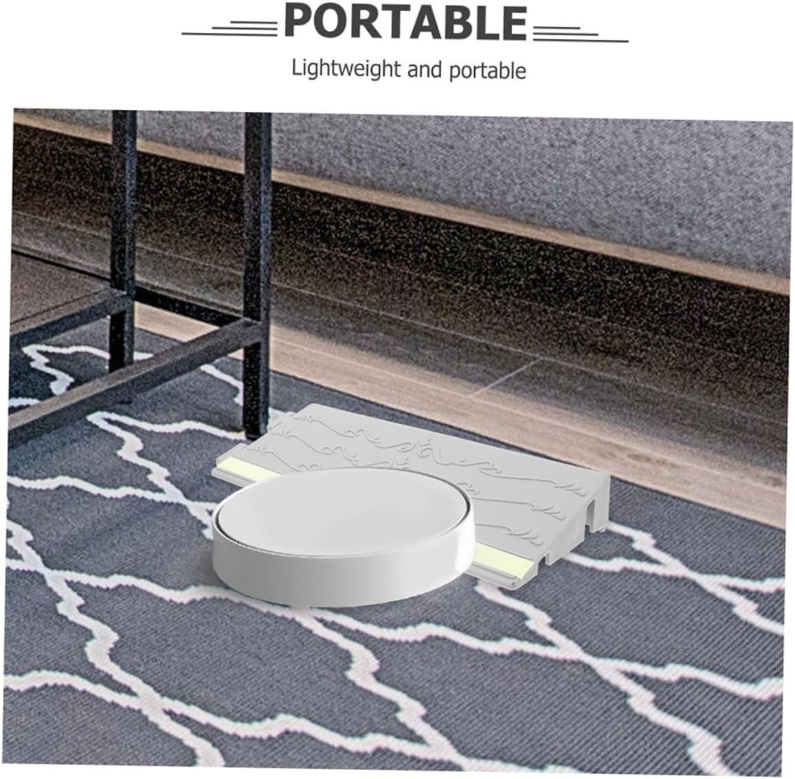 Zerodeko Ramp for Robot Portable Angled Ramp Pad for Design for Sweeping Wheelchair Use