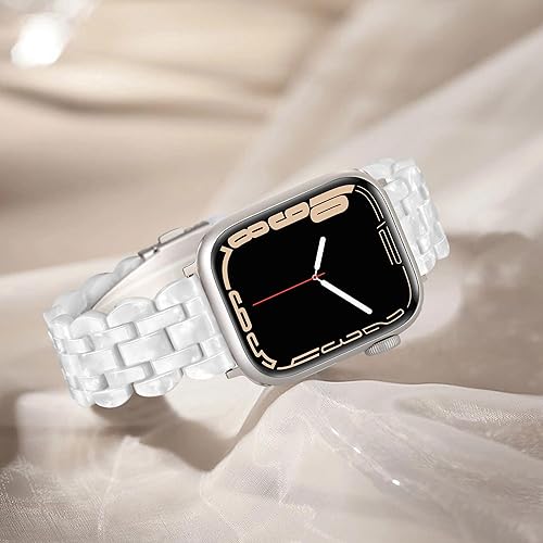Miniatura 2 de Vamyzji Compatible con Apple Watch Band de 1.614 in, 1.575 in, 1.496 in o 1.929 in, 1.772 in, 1.732 in, 1.654 in, correa de repuesto de resina