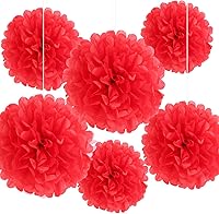 Vista 10 de Binpeng Pompones de papel para colgar, bola de flores de papel, decoración de bodas, fiestas, celebraciones, decoración al aire libre, flores
